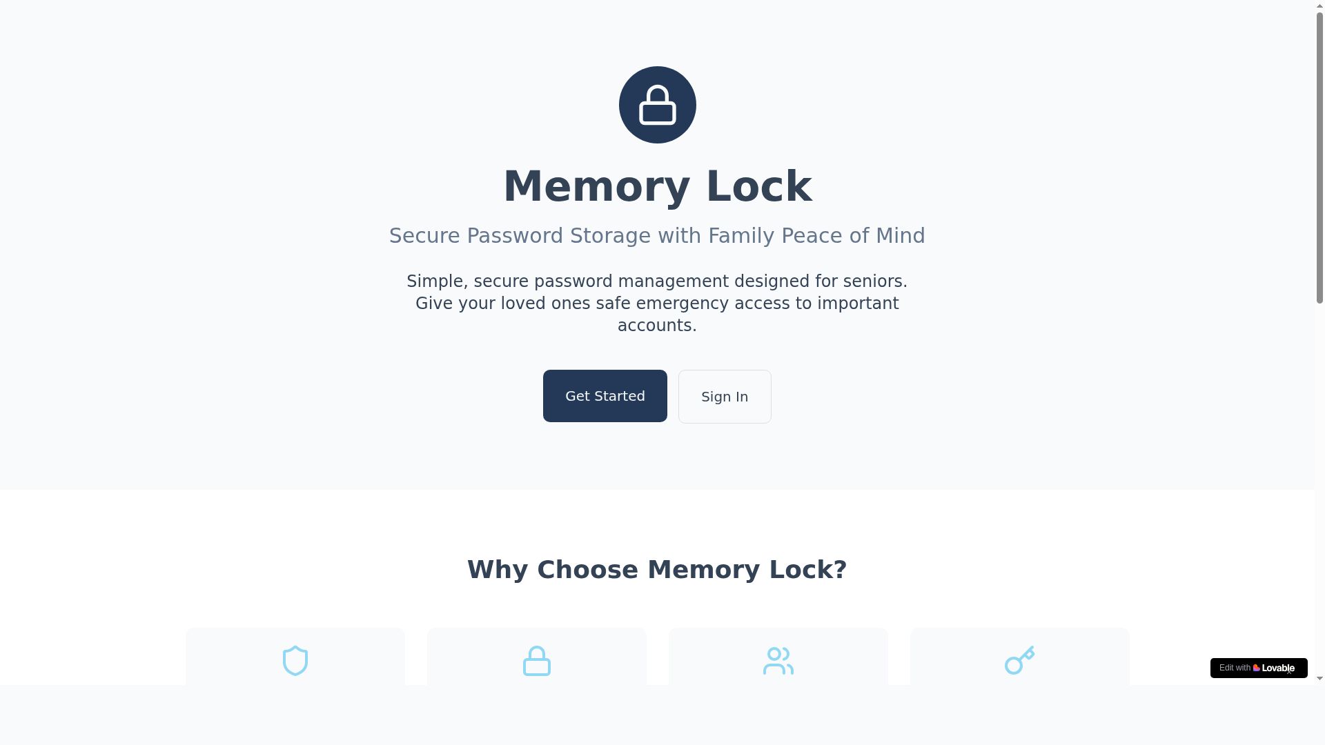 Memory Lock Safe preview